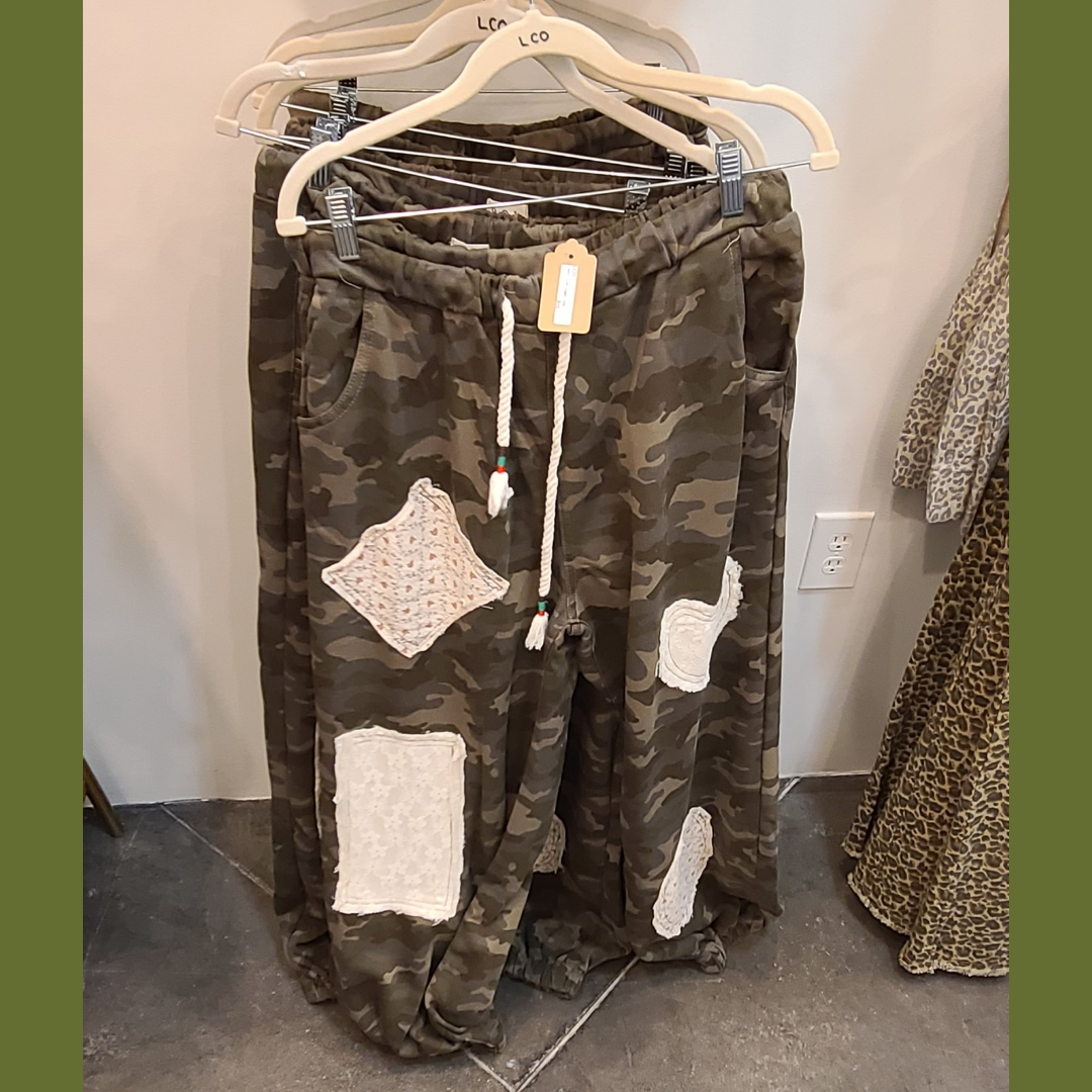 Camo Crush Patchwork Joggers